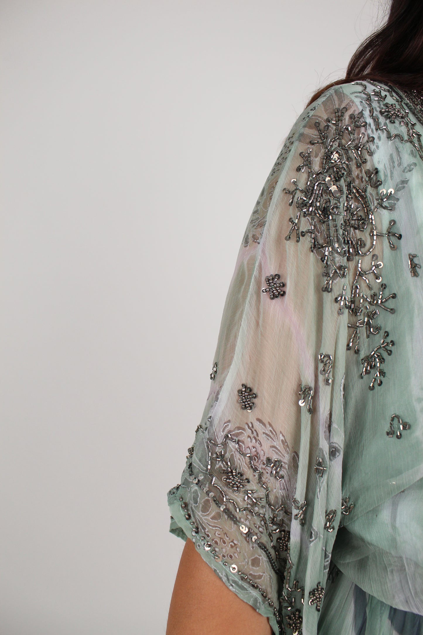 Robe longue bohème bleu