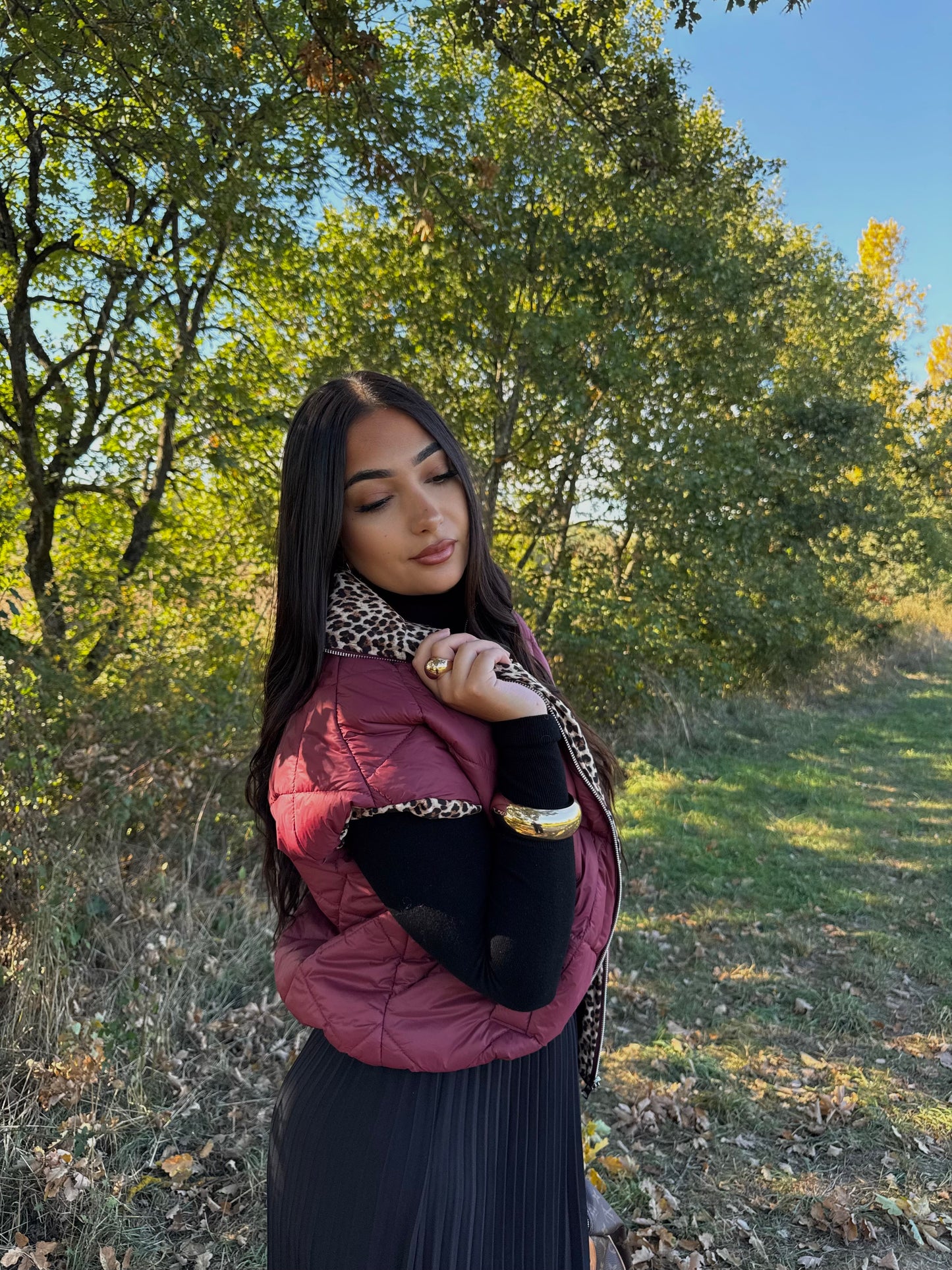 Doudoune sans manches matelassée réversible