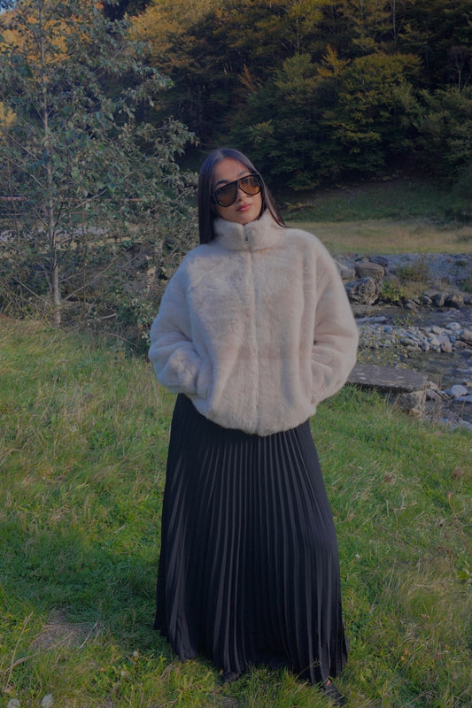 Jupe plissé longue noire